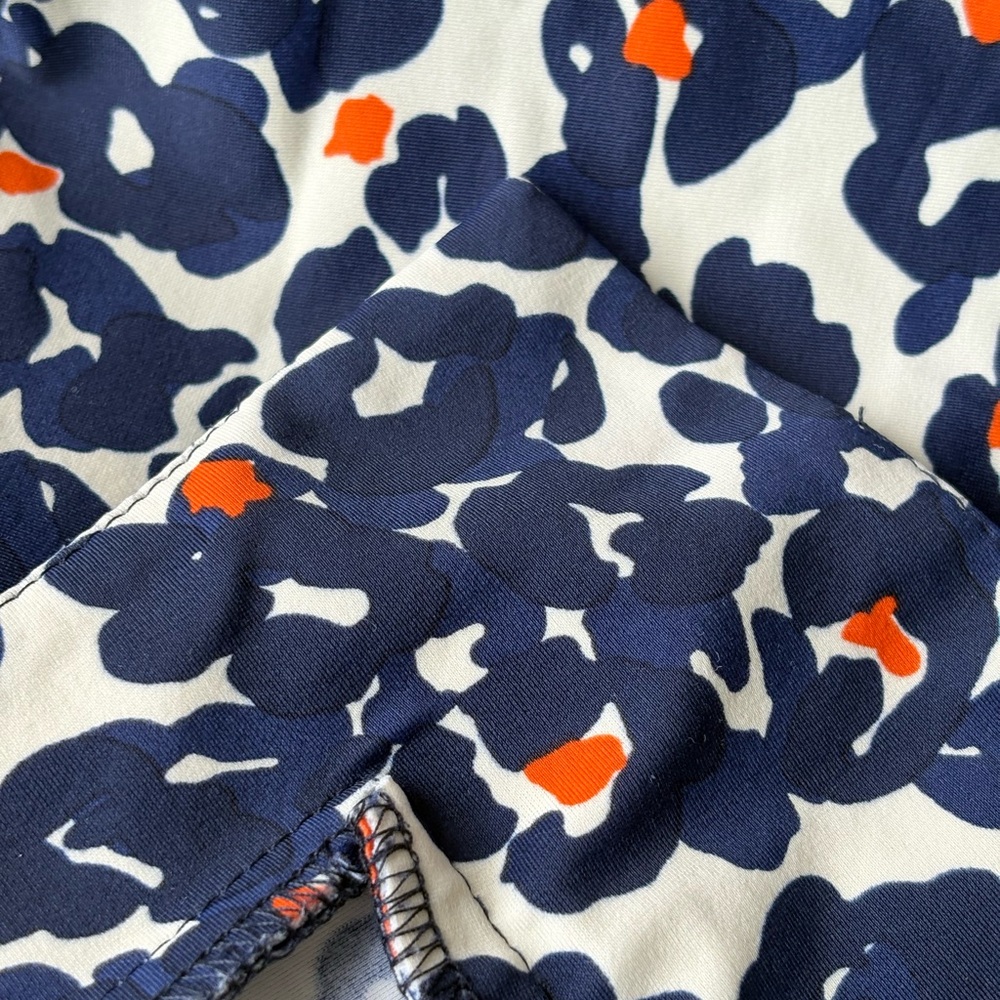 Jude Connally Animal Print Megan Dress Size Small Blue Cream - Picture 11 of 11